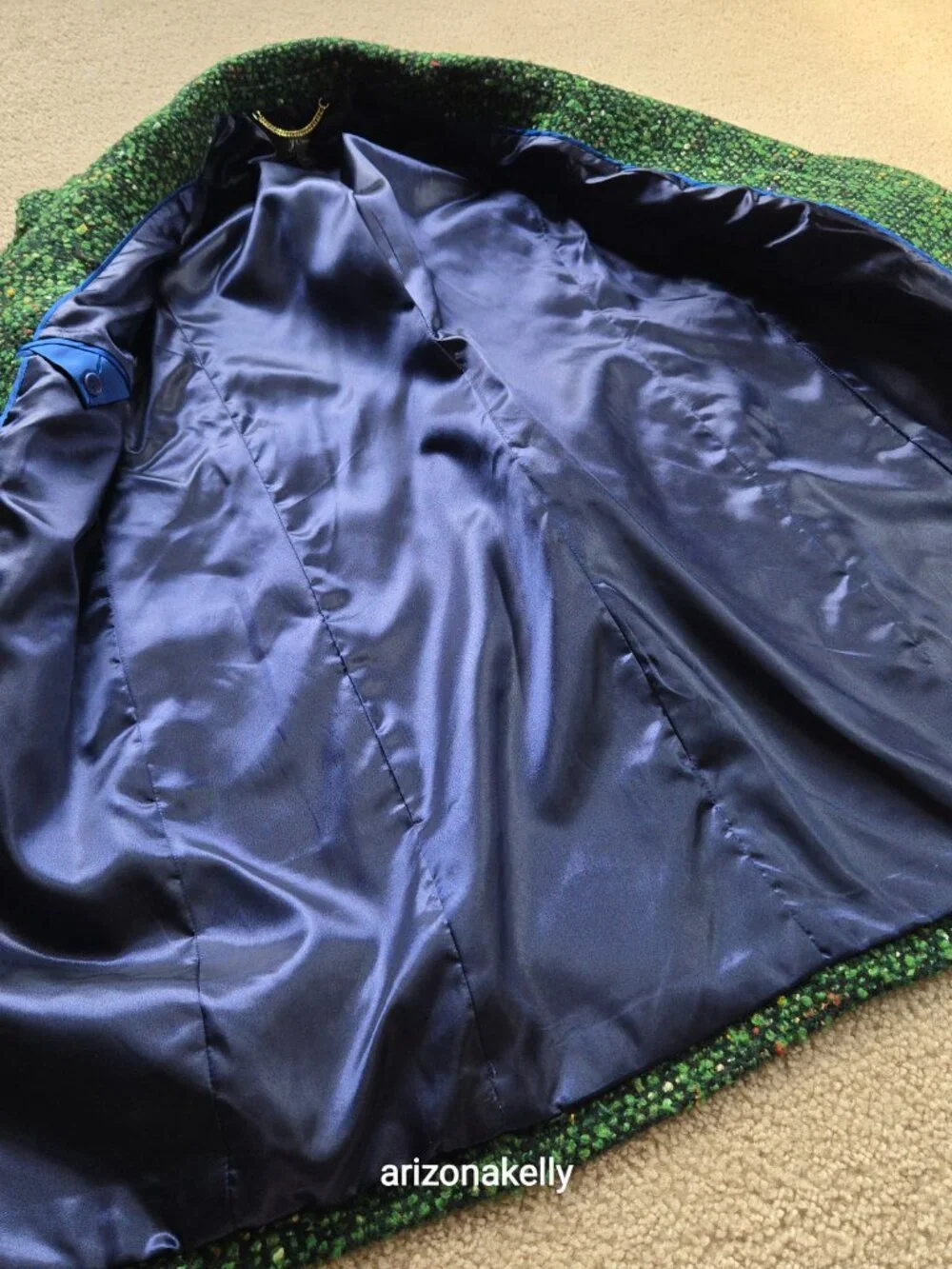 NWOT J. Crew Daphne Topcoat in Italian Tweed *RUNS BIG* Green Wool Blend 00 - Picture 4 of 16